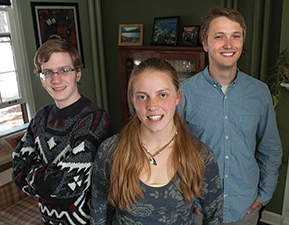 Connor Murnion, Katherine Kent and McLain Leonard