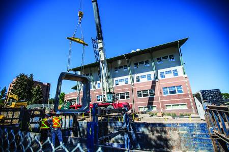 Work has begun on the heating infrastructure for the new dining hall to be built on the north side of campus. 