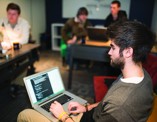 The Software Factory puts computer science students into a real-world software development setting.