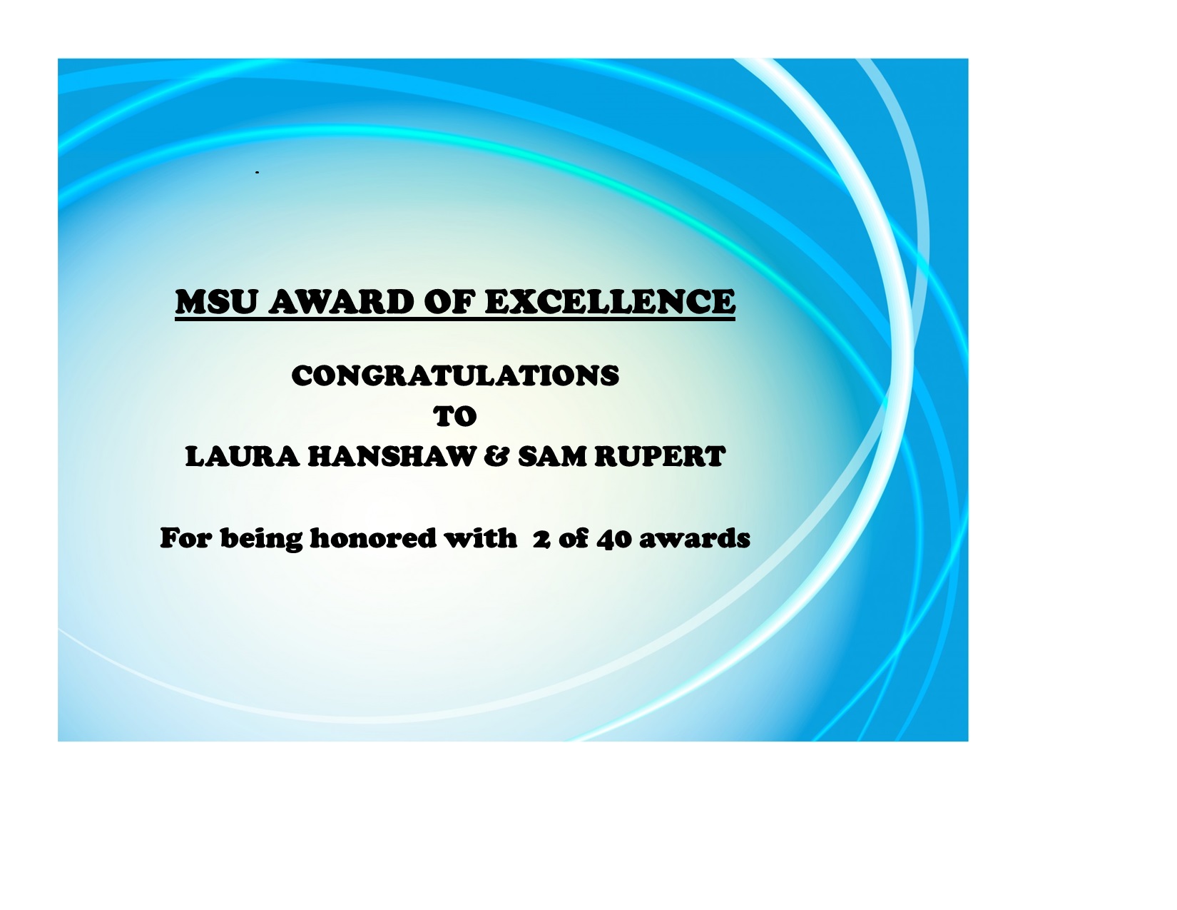 AWARD OF EXCELLENCE 2022