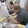 MSU student Nicholas Evans was making pottery when he studied in Japan in Summer 2014.  