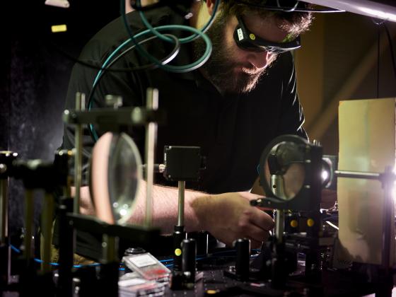 MSU Spectrum Lab student