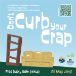 Don't Curb Your Crap event poster