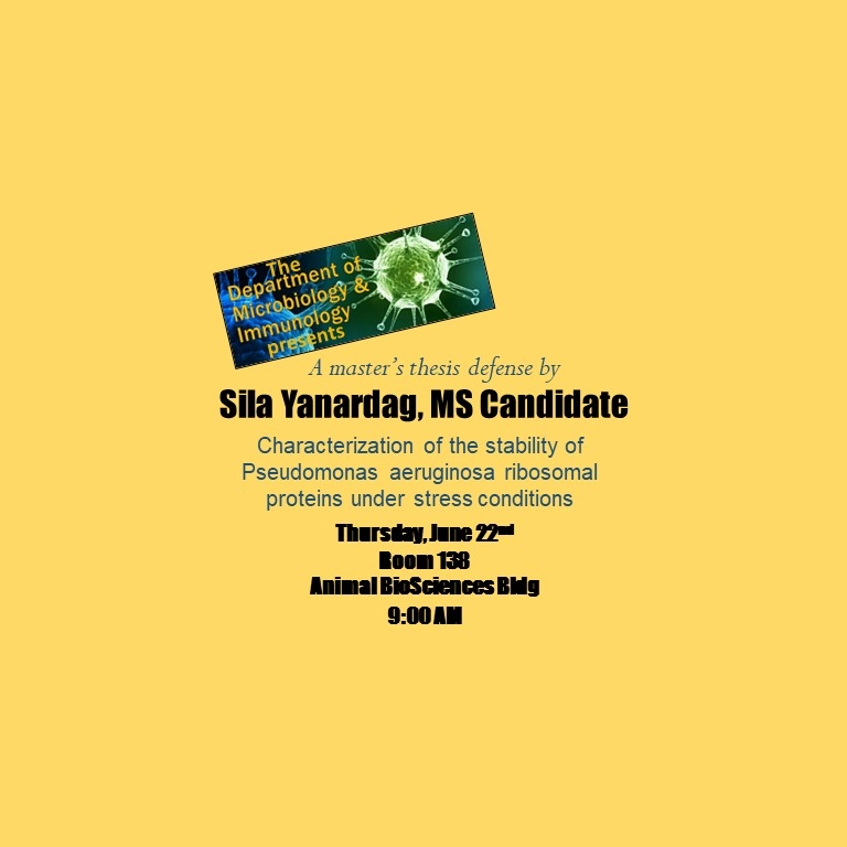 Master thesis in microbiology