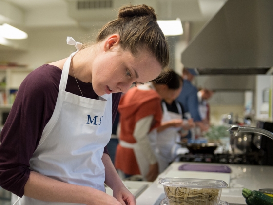 Montana State University WWAMI students participate in a Culinary Medicine Workshop in Bozeman, Montana. Thursday, September 14, 2017. MSU Photo by Colter Peterson