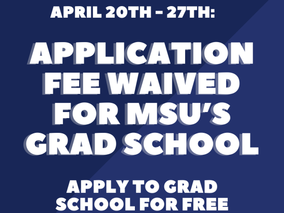 Application Fee Waived for Grad School  | 