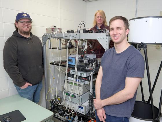 Professor Kevin Repasky and graduate students