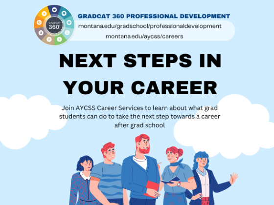 Poster for the Next Steps in Your Career Presentation
