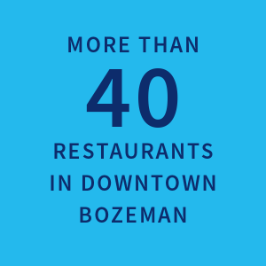 More than 40 restaurants in Downtown Bozeman | 