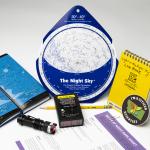 A still life of a citizen science dark sky kit
