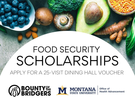  Food Security Scholarships - Apply for a 25-visit dining hall voucher. | 