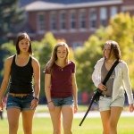 Students Walking on Campus (Admissions)