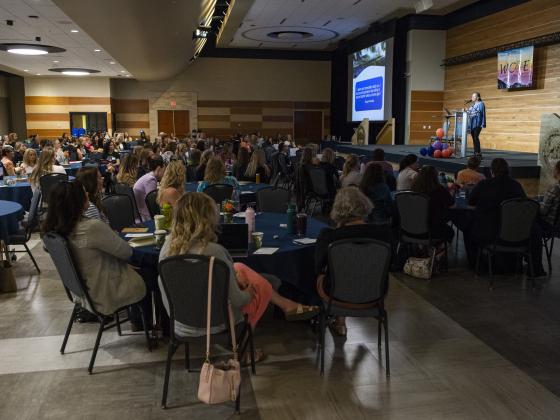 Women gather for a conference at Montana State University. | 