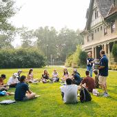 Students eating lunch