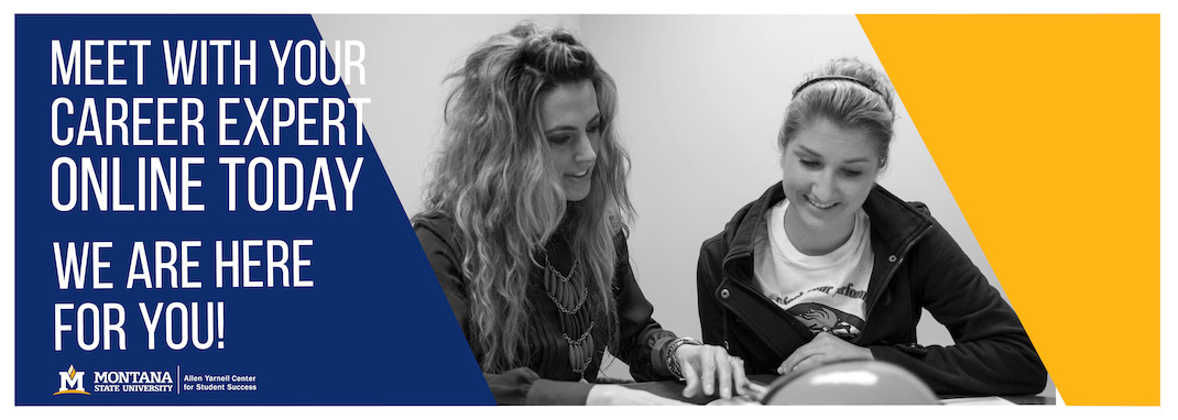 meet with your career expert online today
we are here for you!