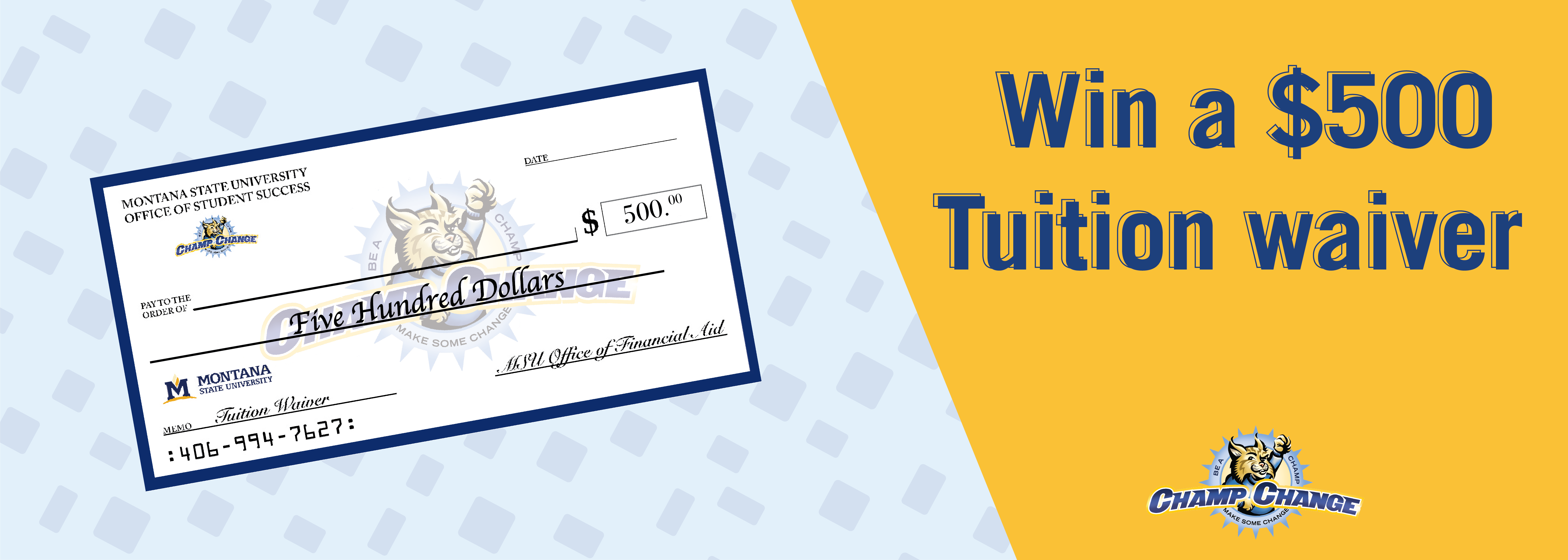 Win a $500 Tuition Waiver