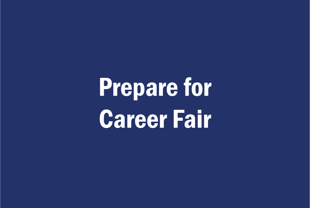 prepare for career fair