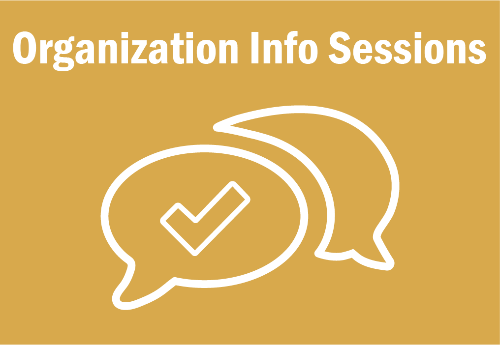 Organization info sessions