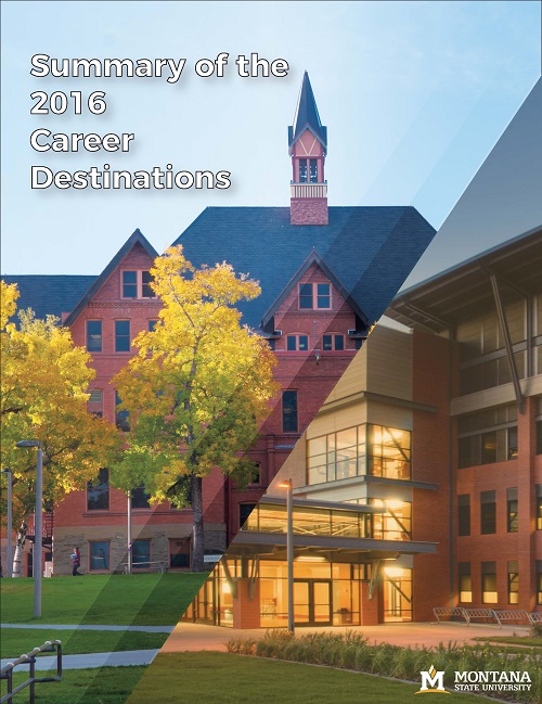 Cover of 2016 Career Destinations Pamphlet