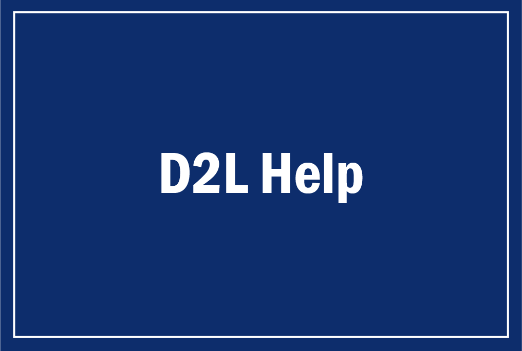 D2L Help