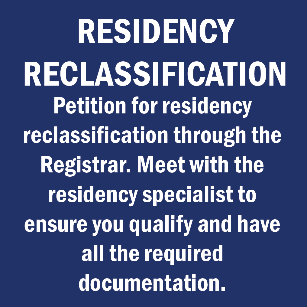 Residency Reclassification