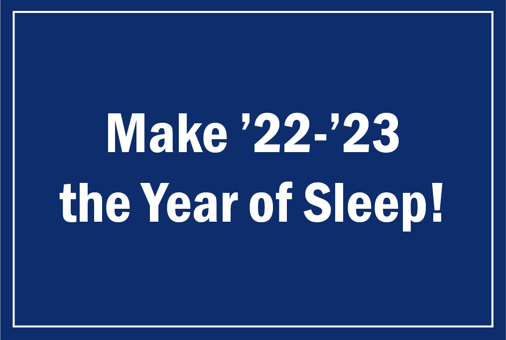 Year of sleep