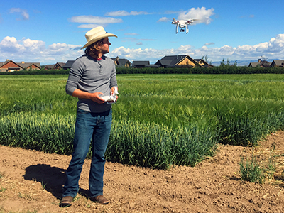 Student research using drone technology