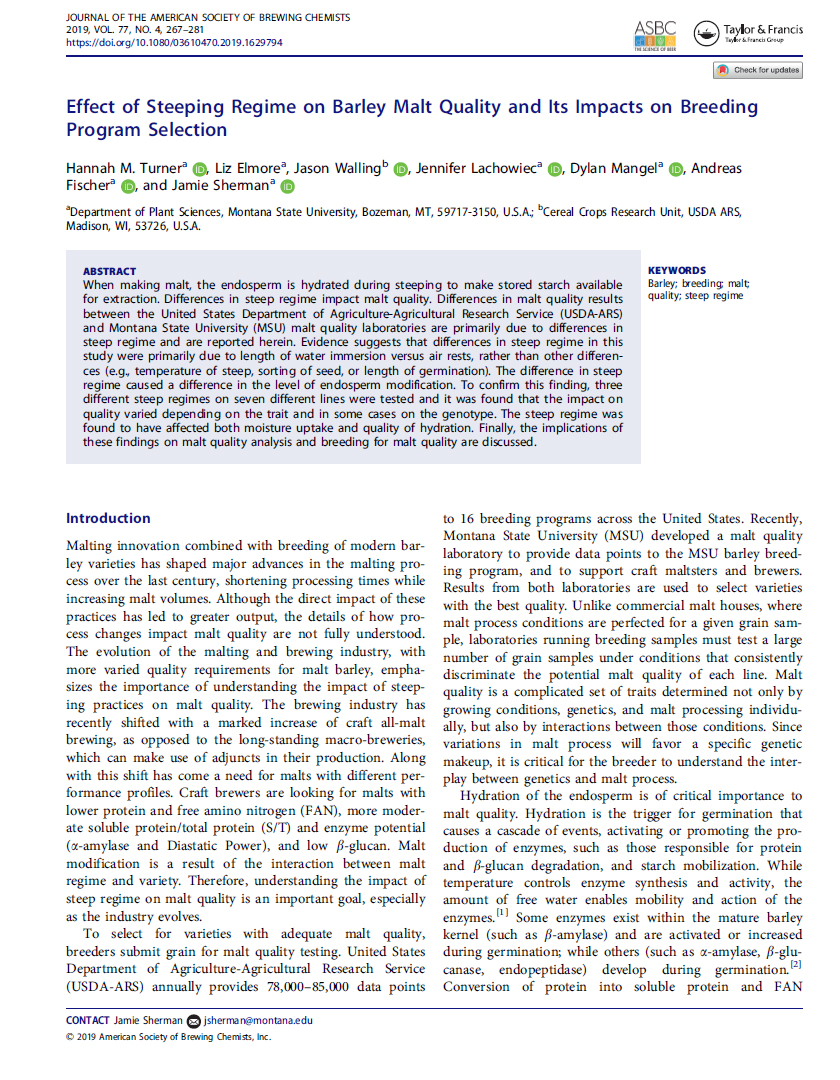 Steep Regime impact on breeding selection publication