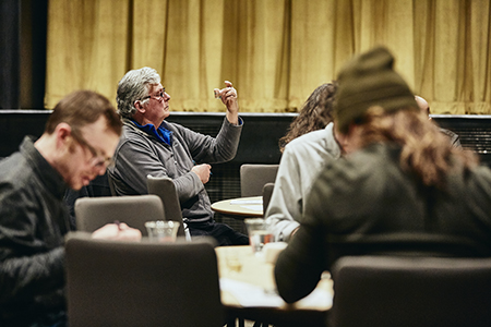 Hugh Alexander considers a wort sample in the 2019 Malt Cup