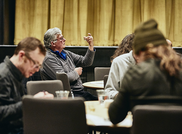 Hugh Alexander evaluates a wort sample in the 2019 Malt Cup