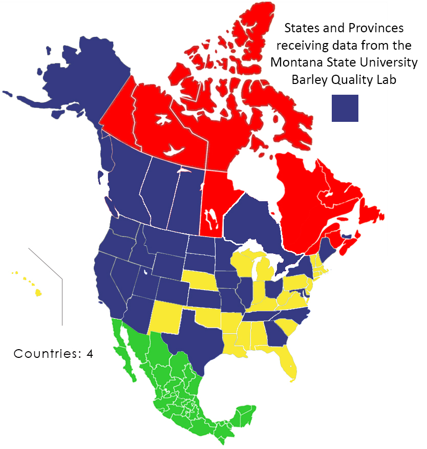 Barley lab testing map