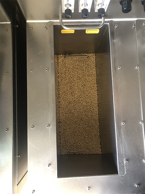 CLP malter filled with barley for milli malting