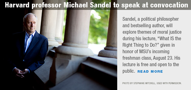 Harvard professor Michael Sandel to speak at convocation