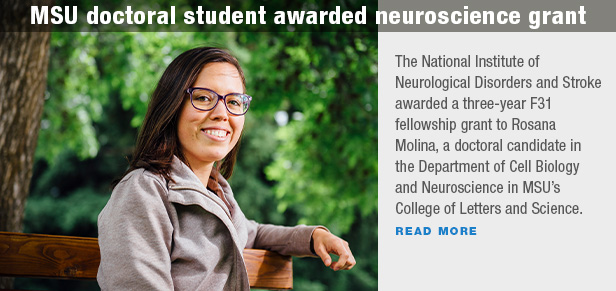 MSU doctoral student awarded neuroscience grant
