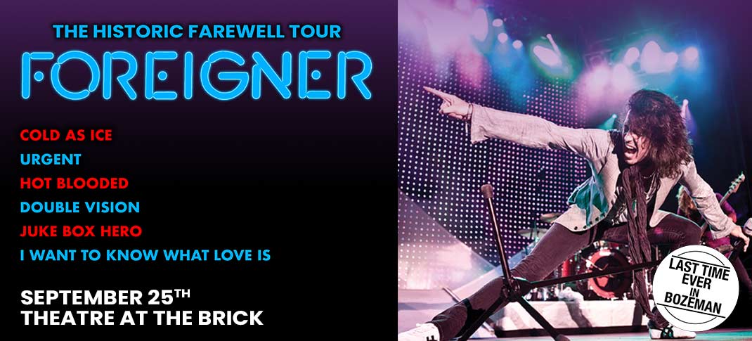 Foreigner coming September 25th, 2023 