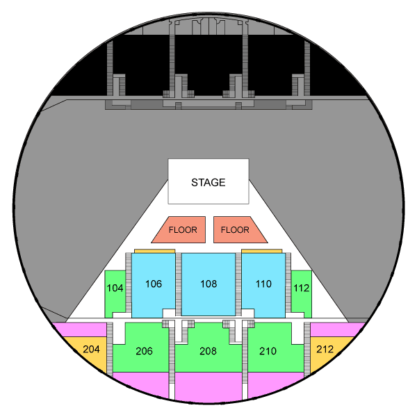 Blippi: The Wonderful World Tour seating.