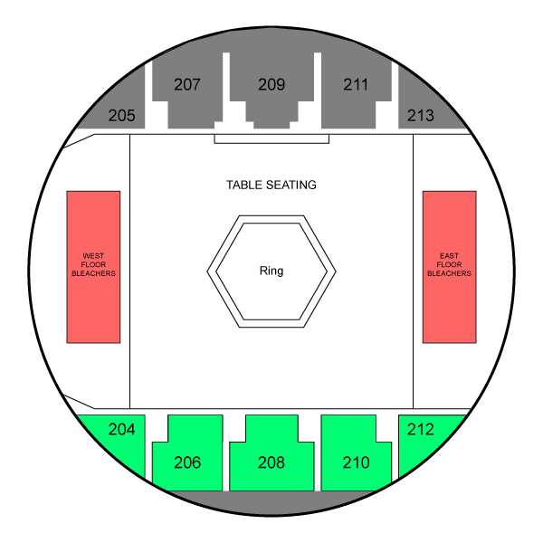 Fusion Fight League Seating