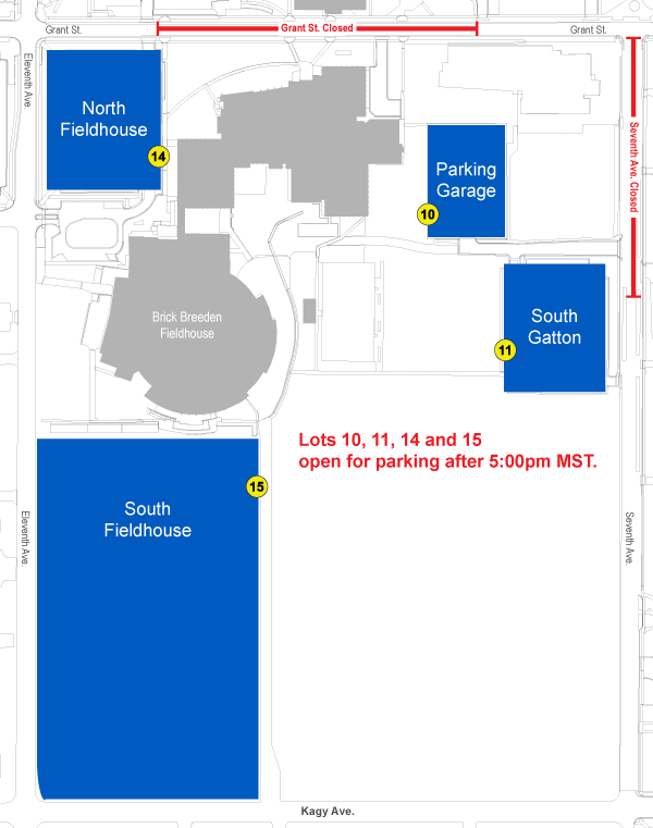 Jelly Roll parking map