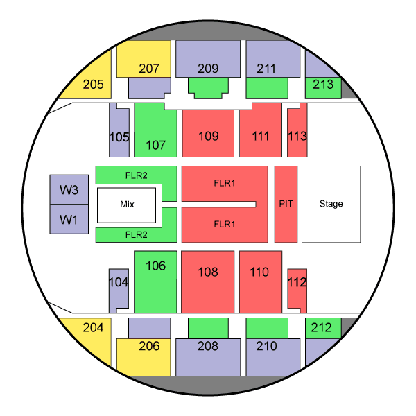 Thomas Rhett Seating