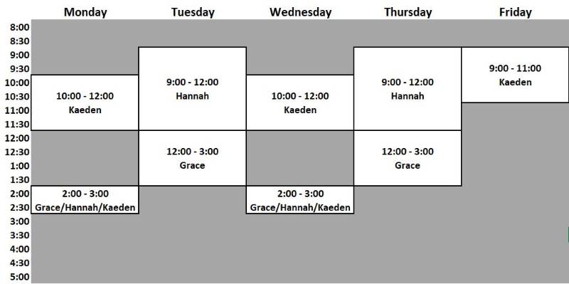 Fall 2023 Accounting GTA Schedule - ACTG 201