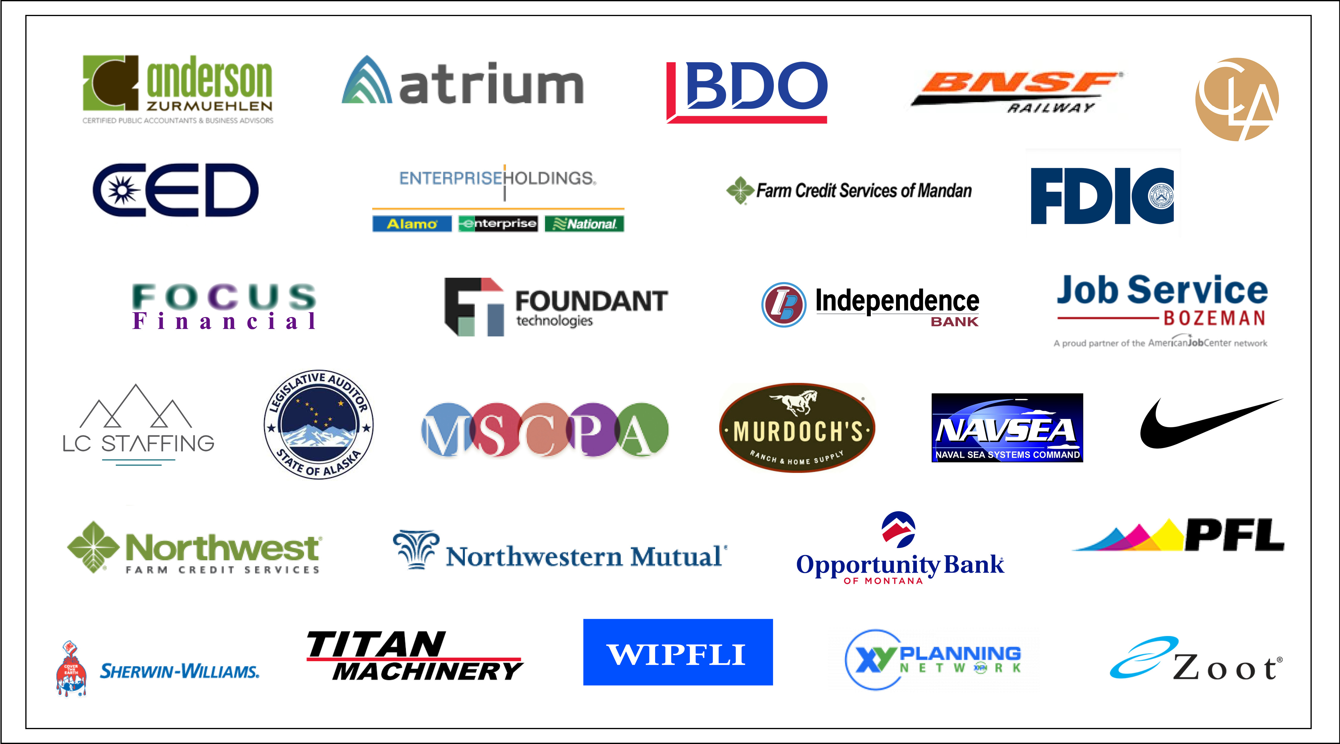 2020 Business Recruiters' logos