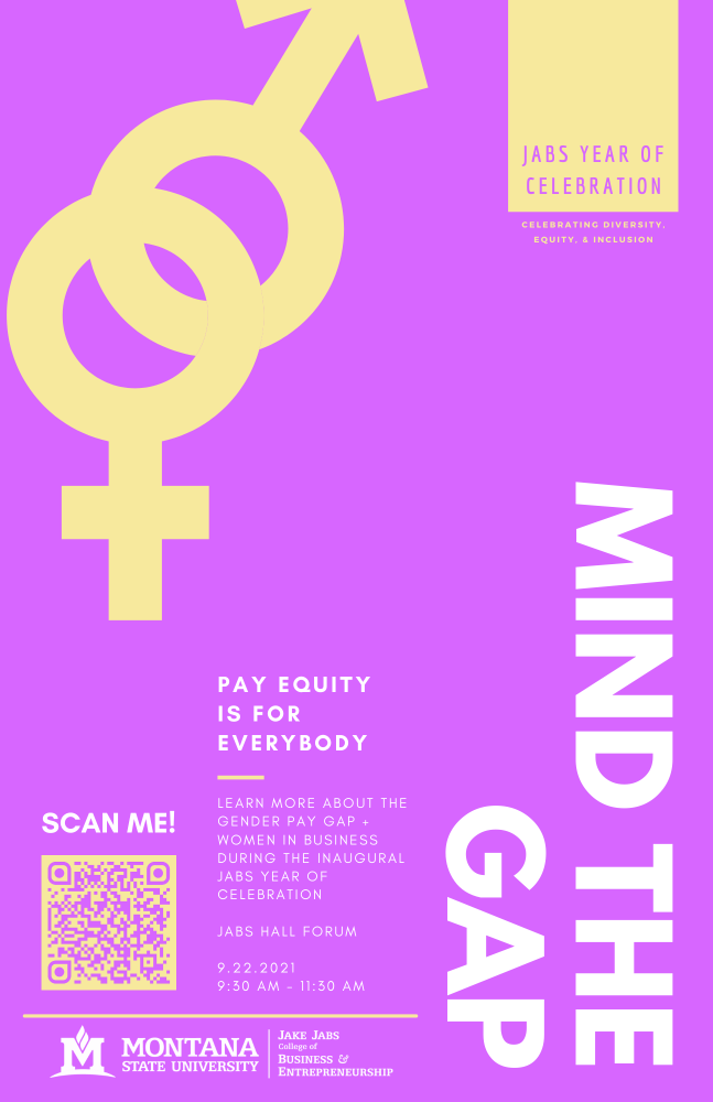 Mind the Gap event poster with event info