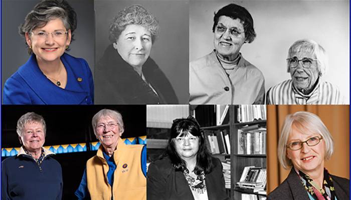 Women leaders of MSU, eight women are pictured