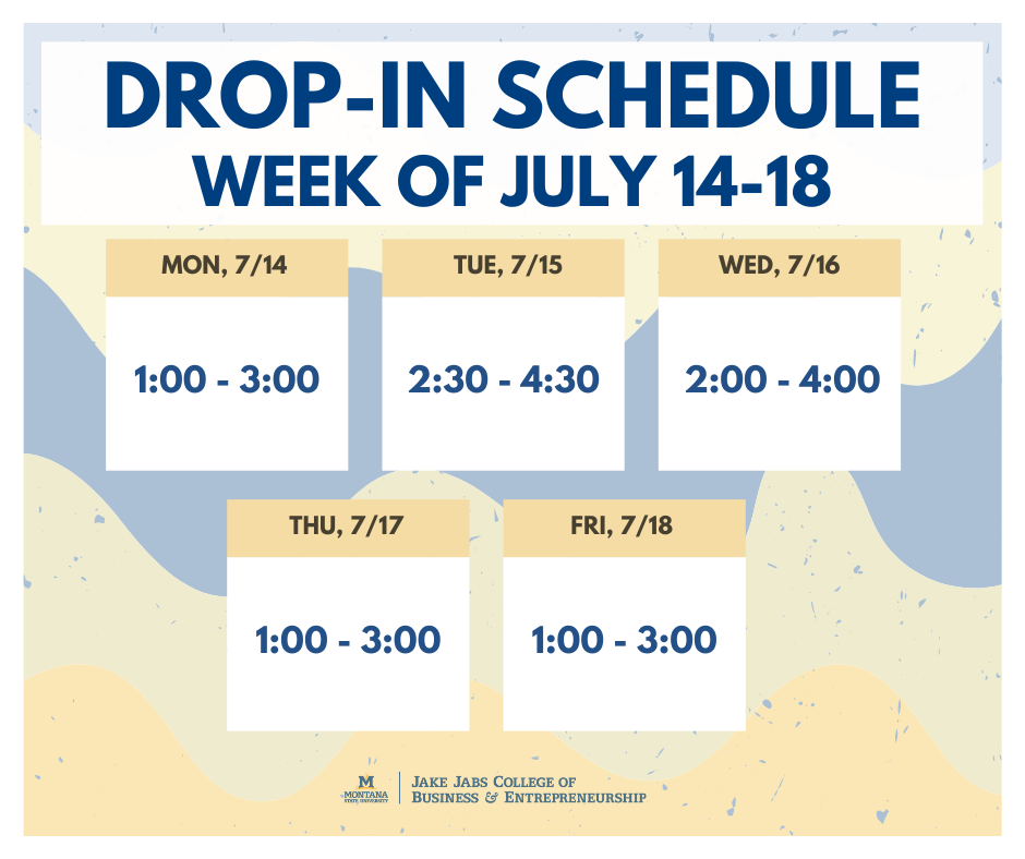 Drop In Schedule