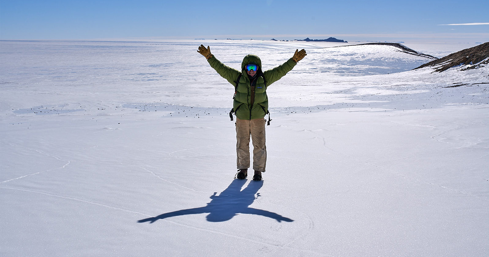 Ian van Coller in the Antarctica