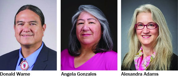 Don Warne, Angela Gonzales, Alex Adams