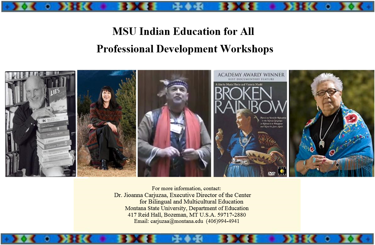 msu indian education for all workshop flier