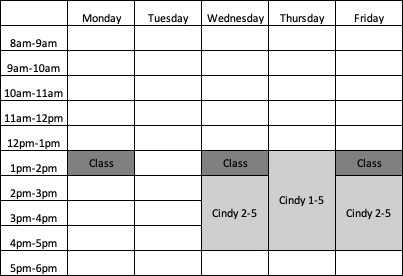 EGEN 331 schedule