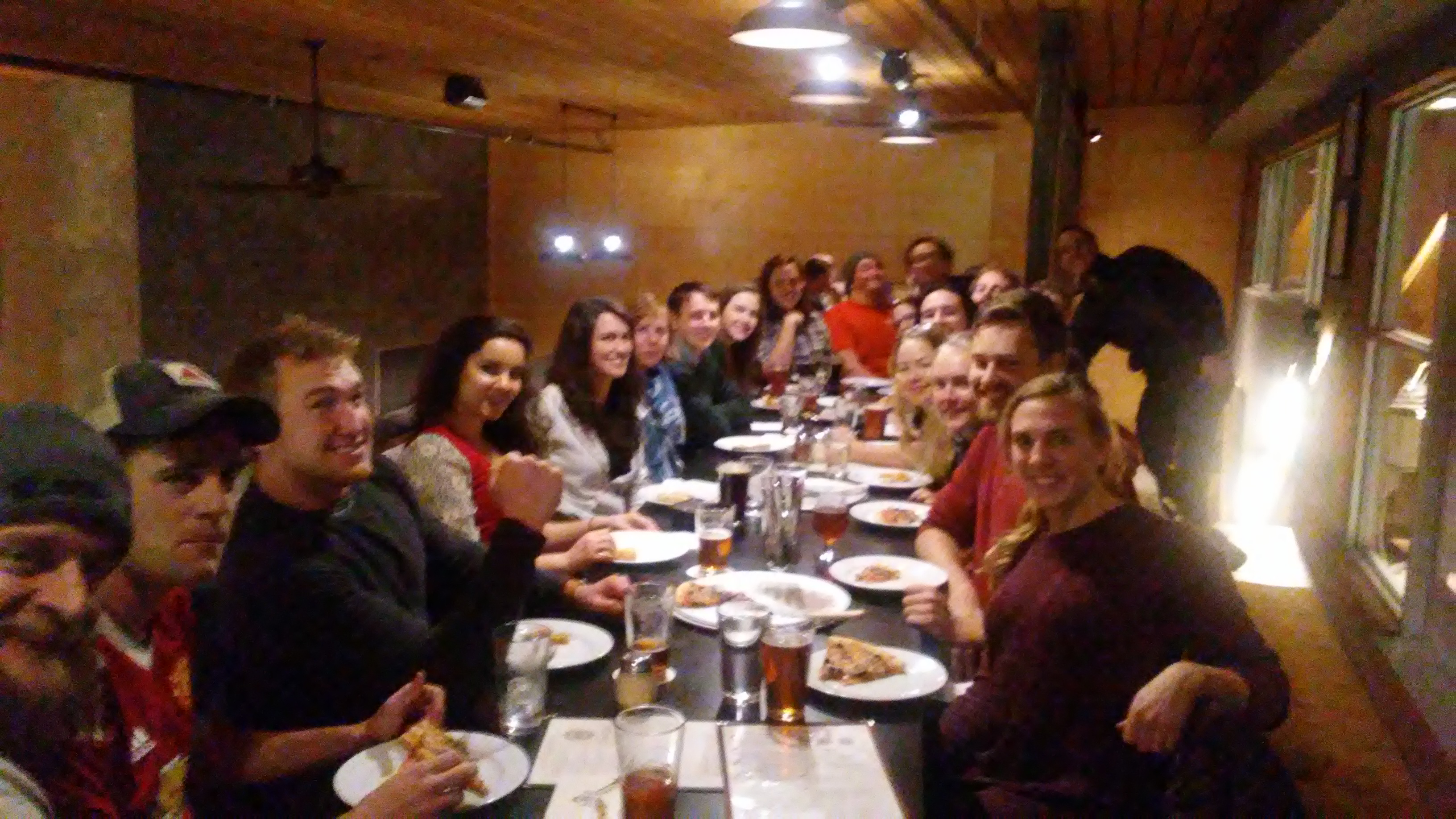 Graduate Students Pizza Party Pizza Party and Bridger Brewing