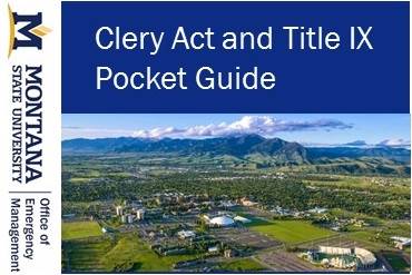 Printable Clery Act and Title IX Pocket Guide